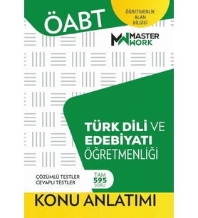 Öabt Türk Dili Edebiyatı Öğretmenliği Konu Anlatımı Masterwork