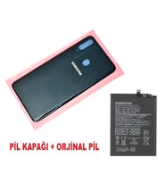Tkgz Samsung Galaxy A20S A207 Arka Pil Batarya Kapağı + PİL MAVİ