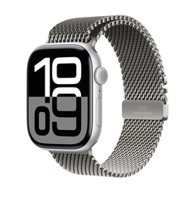 Apple Watch 10 46mm Uyumlu Zore KRD-100 Titanyum Hasır Kordon