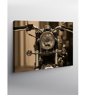 Kanvas Tablo Vintage Motosiklet Çizimi