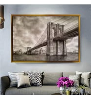 Altın Çerçeveli dekoratif tablo a1987 (Gold)