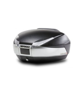 Motosiklet Arka Çanta Dark Grey Siyah Açık Gri Motor Arka Topcase 48 litre