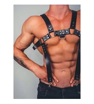 Fantazi Erkek Giyim Deri Harness (Siyah)