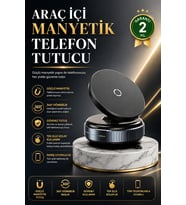 Mıknatıslı Vakumlu Telefon Tutucu 360° Döner Güçlü Tutuş
