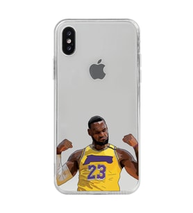 Iphone X / Xs Uyumlu Lebron James Desenli Şeffaf Telefon Kılıfı