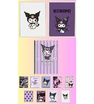 Kuromi Poster A3 ,2 adet defter A4 1adet , fotokart 9 adet
