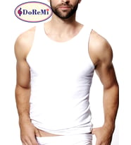 DoReMi Erkek Penye Atlet (Beyaz)
