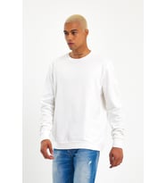 Süperlife Erkek Gri Bisiklet Yaka Ribanalı Regular Fit Sweatshirt spr26swk930 (Ekru)
