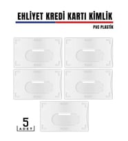 5 li Paket Ehliyet ve Kimlk Kart Koruyucu