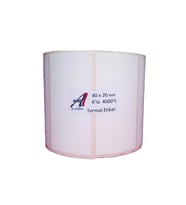 Kirtasiyejet Etiket Termal Etiket 40 x 20 mm 200.000 Adet Termal Barkod Etiketi 4.000 Sarımlı 50 Rulo