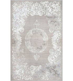 Eliana Home Baskılı, Yıkanabilir Kaymaz Taban Salon Halısı LNA0780 100x150 cm (Gri)