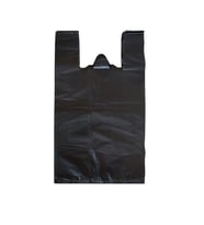 Siyah Dökme Market Poşeti Torbası - Hışır Atlet Poşet - Büyük Boy - 30 x 60 Cm. - 3 Kg.