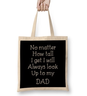 Fathers Day Dad Well Done I'm Awesome Bez Çanta Uzun Saplı