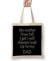 Fathers Day Dad Well Done I'm Awesome Bez Çanta Uzun Saplı