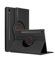 Microsonic Samsung Galaxy Tab S9 X710 Kılıf 360 Rotating Stand Deri Siyah (Siyah)