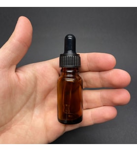 10Ml Kahverengi Cam Damlalıklı Şişe , Siyah Plastik Kapak , 10Cc Amber Cam Damlalıklı Şişe x 6 Adet