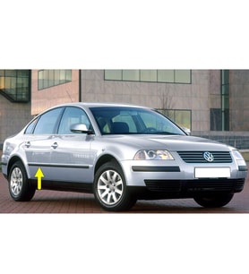 VW Passat B5.5 2001-2005 Sağ Arka Kapı Çıtası Siyah Plastik 3B0853754