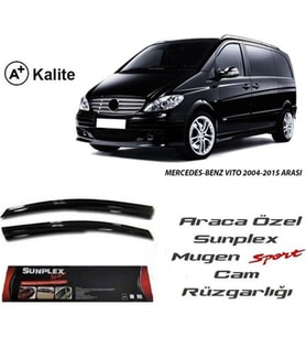 Mercedes Vito Cam Rüzgarlığı Mugen Tip Sunplex 2li 2004 Sonrası