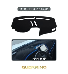 FIAT Doblo D3 2010-13 Modellerine UygunTORPİDO KORUMA HALISI GRİ KENAR