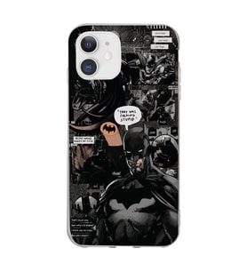 Iphone 11 Uyumlu Batman Aesthetic Tasarımlı Şeffaf Telefon Kılıfı
