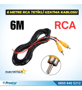 6 Metre RCA Tetikli Uzatma Kablosu