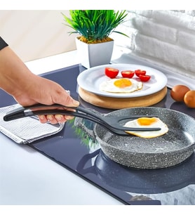 Pratik Yanmaz Yapışmaz Sert Plastik Maşalı Spatula Mutfak Yemek Servis Spatulası