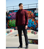 Erkek Dik Yaka Fermuarlı Standart Kol Regular Kalıp Sweatshirt Fonksiyonel Dayanıklı Rahat