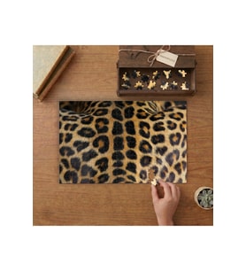 Leopar Kürkü Tasarımı 240 parça Ahşap Puzzle Ahşap Kutuda MP02561