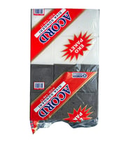 Acord 146-17 Sıva Sıvacı Temizlik İş Süngeri - 16x15x5 Cm. - Siyah-Beyaz - 24 Adetlik Paket