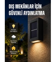 Bahçe Balkon İçin Güneş Enerjili Lamba Yeni Nesil