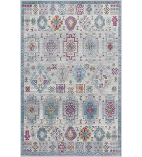 Eliana Home Baskılı, Yıkanabilir Kaymaz Taban Salon Halısı LNA1395-HT756 100x150 cm (Gri)