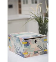 Soft Orta Boy Ahşap Saklama Kutusu 35x25x16 cm, Dolap İçi Düzenleyici