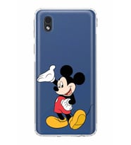 Samsung Galaxy A01 Core  Kamera Korumalı Kapak Mickey Mouse Tasarımlı  Şeffaf Kılıf