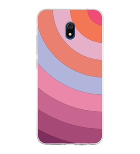 Xiaomi Redmi 8A Uyumlu Kapak  Renk Cümbüşü Tasarımlı Şeffaf Silikon Kılıf
