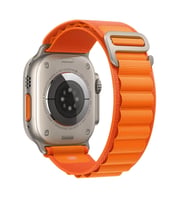 Apple Watch 10/11 42mm-38/40/41mm Kordon Naylon Mountain Band 74 2/3/4/5/6/se/7/ (Turuncu)