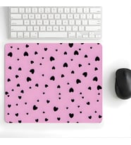18x22 cm Desenli Baskılı Mouse Pad Kaymaz Kauçuk Taban Ofis ve Home Ofis Kullanımına Uygun Komik Yazılı Tasarım Yüksek Baskı Kaliteli Küçük Boy Mouse Pad Bilgisayar Laptop Aksesuarı (Midngiht Hearts)