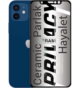 Apple Uyumlu   iPhone 12 Mini Hayalet Ekran Koruyucu Parlak Seramik