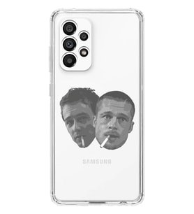 Samsung Galaxy A53 Uyumlu Fight Club Desenli Şeffaf Telefon Kılıfı