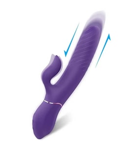 İleri Geri Hareketli Isıtmalı Şarjlı G-Spot Vibratör 21 cm
