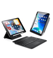 Dux Ducis iPad 7- 8-9 10.2 iPad Air3- iPad Pro 10.5(2017) DK Series Kablosuz Bluetooth Klavye (Siyah)