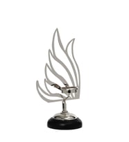 Vitale Kuğu Mumluk Silver 37 cm AK.JE0081