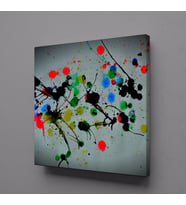 RENKLİ BOYALAR KANVAS TABLO 40x40cm (Karışık)