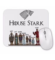 Game Of Thrones House Stark And Tony Stark Mouse Pad.jpg
