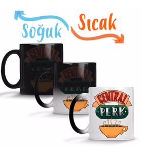 Central Perk Sihirli Kupa Bardak Porselen