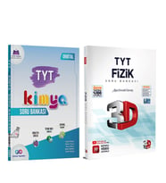 Orbital TYT Kimya ve 3D Fizik Soru Bankası Seti 2 Kitap