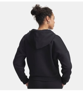 Under Armour Rival Flc Piped HZ Hoodie Siyah Kadın Sweatshirt 6003707-005