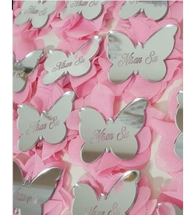 Kişiye Özel Pleksi Bebek Magnet Hatıra (Altın)