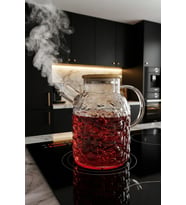 Bambum Juliet - Bambu Kapaklı Cam Demlik 1800ml