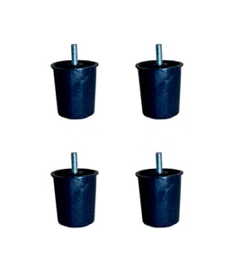 Baza Plastik Ayak - 58MM - Siyah M.8 HKS276 - 4 Adet
