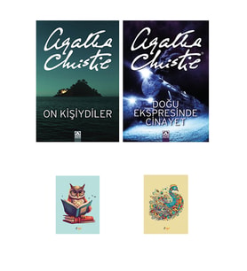 On kişiydiler  - Doğu Ekspresinde Cinayet - Agatha Christie Kitapları (2 NOT DEFTERLİ) (Krem)